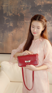 Túi Yuumy (Thời trang nữ dáng hộp hiện đại size 22 - Túi đeo chéo da Smooth YN298)