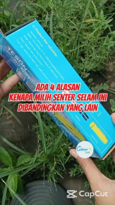 Senter Selam diving renang Plus Pengikat Tangan Wrist Band Light Diving Flashlight Anti Air Murah