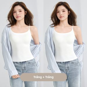 MiiOW | Áo Tank Top Lót Mút Không Seam Từ Vải Lụa Băng