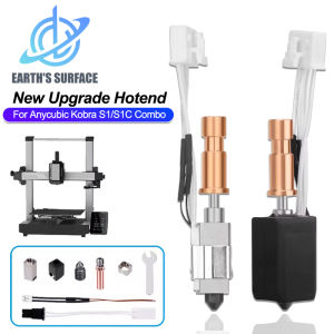 Upgrade Hotend for Anycubic Kobra S1 Combo 24V 48W Ceramic Heating 0.4mm Print Hot End For Anycubic S1C All Metal Hotend