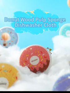 Ecoco  Kitchen Dish Washing Sponge Multi-purpose Sponge Scourer Pot Cleaning Brush Household Efficient Cleaning Scrub