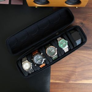Watch Box Organizer For Men Women Portable Watch Travel Case for Wristwatches and Smart Watches Storage Watch Display Holder