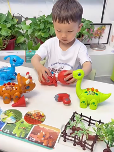 🌟 DIY ของเล่นแม่เหล็ก ของเล่นบล็อกตัวต่อไดโนเสาร์ ต่อไดโนเสาร์ได้เอง ของเล่นเด็ก ส่งเสริมทักษะการทำงานมือ