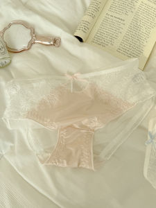 เซ็กซี่ Hollow Out ตาข่าย ชุดชั้นใน กางเกงใน สไตล์ฝรั่งเศส ระบายอากาศได้ดี ชุดชั้นในเอวกลางไนลอนสําหรับหญิงสาว หวาน และ Pure Desirable