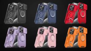 Ốp Điện Thoại Từ Tính Cho Samsung Galaxy S26/S24 FE/S25/S23 Plus/S22/S21 Ultra Với Giá Đỡ Bảo Vệ Camera Trượt Chất Liệu PC+TPU