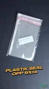 Plastik Seal OPP 9x14 (100 lembar) / Plastik Seal 9 x 14 Bening Lem Rekat Roti Undangan
