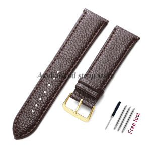 18mm 20mm 22mm Universal Lychee Pattern PU Leather Watch Strap for Men Women Soft Wrist Band Sport Bracelet 10mm 12mm 14mm 16mm