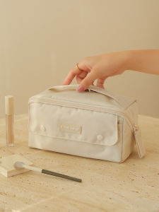 Large Capacity Makeup Bag Travel Toiletry Bag Cosmetic Brush Storage Pouch Lipstick Organizer Handmade Oxford Fabric Waterproof