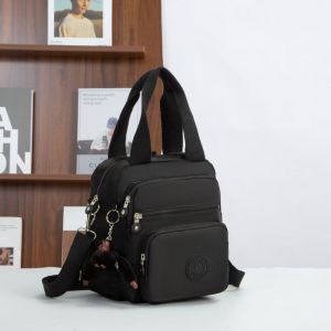 Fashion Backpack for Women Ladies Handbag Sling Bag with Monkey Keychain Small Bagpack