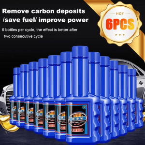 6ชิ้น60มล. เข้มข้นสารเติมแต่งน้ำมันเชื้อเพลิงเครื่องยนต์รถทำความสะอาดได้ลึกเครื่องฟอกไอเสียเชิงเร่งปฏิกิริยาคาร์บอนอุปกรณ์เสริมรถจักรยานยนต์