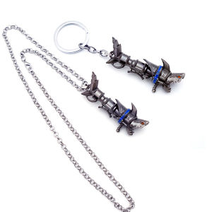 Cartoon Anime Arcane：League of Legends Keychain Fashion Cartoon Pendant Accessories Jinx Cool Backpack keyring toy Game Collectibles