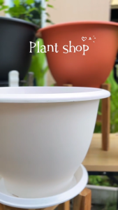 กระถางต้นไม้ทรงกลม ขนาด 18 นิ้ว กระถางทรงใหญ่ เนื้อหนา แข็งแรง ทรงสวย