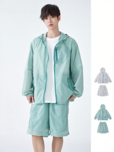 LANQISHUI | Outdoors Style Youth Sunscreen Cooling Jacket and Shorts Set