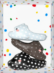 chikoku | Cute Shark Blue Dots Slip-resistant Home and Outdoor Slippers