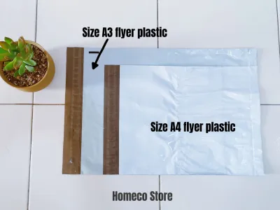 A4 / A3 Size Flyer Plastic Courier Bag with Pocket 50pcs / 100pcs
