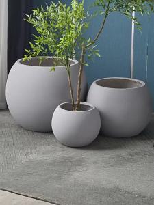 LIANYOU | Extra Large White Round Ceramic Planter