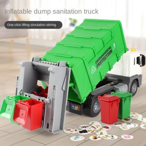 Inertial road administration sanitation car that can cheer up and tell a story childrens toy car boy engineering car toy