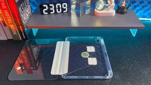 เคสอะคริลิคใส แบบหมุนได้ สําหรับ iPad gen5/gen6 9.7 gen7/gen8/gen9 10.2 air4/air5 10.9 Pro11 2020/2021/2022 gen10(10.9)Pro12.9 ช่องเสียบ