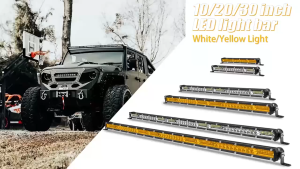 10" 20" inch LED Light Bar Off Road White Yellow Spot FLood Beam LED Work Light Bar for Car Atv Truck Suv Utv Driving Fog Light