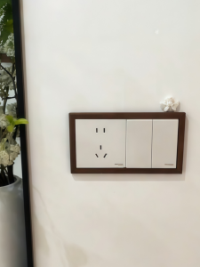 Decorative Wall Stickers Real Wood Switch Socket Cover Protective Wall Guard Dirt Resistant Not Damaging Walls Concealer