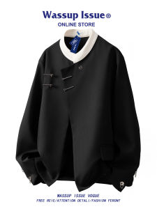 Chinese Style Casual Jacket for Men Loose Fit