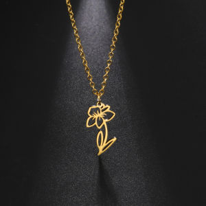 SKYRIM Womens Necklace Narcissus Rose Flower Pendant Collarbone Chain Fashion Jewelry Necklace