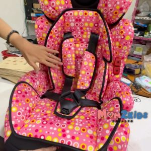 คาร์ซีทสำหรับเด็ก 9 เดือน - 12 ปี (dot Pink)