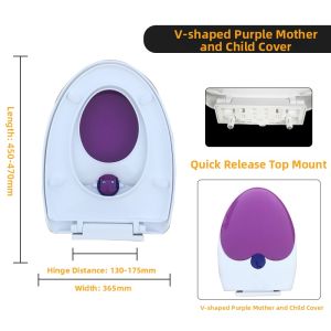 Twin Size Colored Toilet Seat