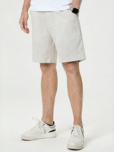 Enjeolon | Summer Thin Straight Tencel Linen Shorts