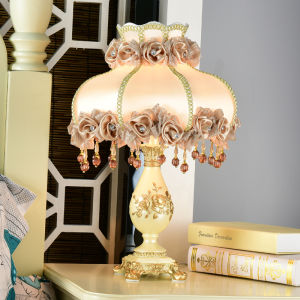HENGPai | Romantic French Country Rose Gift Wedding Room Atmosphere Table Lamp