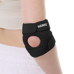 AOLIKES 1PCS Elbow Brace SupportBreathable Elbow Compression Sleeve with Silicone Pad for GolfersTennis Baketball Elbow