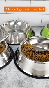 Pet Dog Stainless Feeding Bowl Large