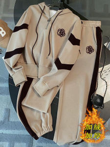 Bộ Đồ Nỉ Dày Thời Trang Rộng Rãi Thường Ngày Cho Nữ Bộ Đồ Hai Mảnh Mùa Thu Đông 2023 Áo Hoodie Và Quần Dài Có Mũ Trùm Đầu