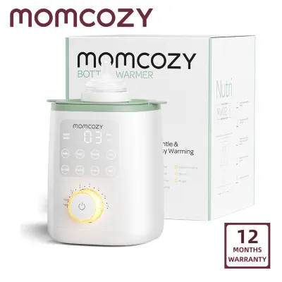 Momcozy Baby Bottle Warmer for Breast Milk Formula Food Fast Heat Fullest Nutrients Preserved One-Touch Easy Use Night Light for Nighttime Breastfeeding Newborn Essentials Supplies Gift for Mom