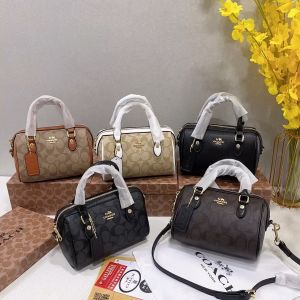 [With box]New 2024 Womens Bag Printed Boston Pillow Fashionable and Versatile Handbag Crossbody Bag High end niche