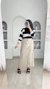 SORA SKIRT - FLOTTILICIOUS / Bawahan Rok Wanita / Rok Bahan Linen Wanita / Rok OOTD wanita