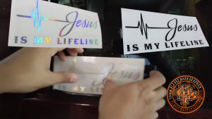 Jesus is my  Lifeline  Classic Religious  Christian Car Stickers Vinyl Decal Waterproof