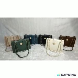 NH50 REALPIC & VIDEO tas selempang wanita sling bag wanita impor Kulit PU