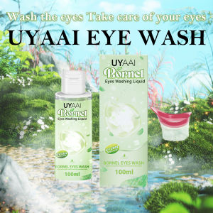 UYAAI 100ml Borneol Eyes Wash Liquid with Icy Cool Feeling Clean The Eyes for Eye Health Clear Moisture Usage And Dosage