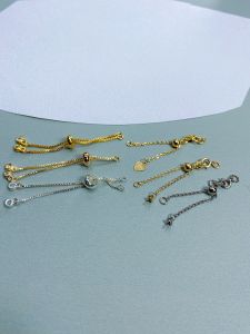 14K Gilded Spring Fastener Extension Chain Closing Buckle Bracelet Necklace Handmade Beaded DIY Ornament Accessories Extended Buckle