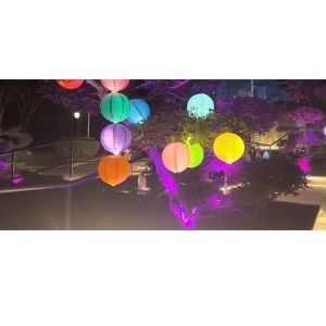 Đèn lồng trang trí ngoài trời size 20cm không tua chịu nắng mưa trang trí lễ hội sự kiện-HAUSE