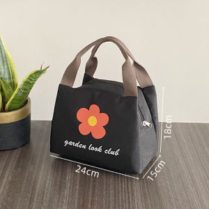 กระเป๋าใส่กล่องข้าวแบบหนาป้องกันน้ำได้ผ้าอ็อกซ์ฟอร์ดแบบอเมริกันสำหรับเด็กนักเรียนและผู้ใหญ่สำหรับใช้ในที่ทำงานและโรงเรียน