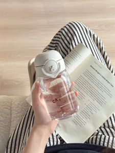 แก้วน้ำพลาสติกสำหรับผู้หญิง ทรงสปอร์ต ทรงพกพา สำหรับเด็กนักเรียน ทรงใหม่ 2025 ความจุขนาดเล็ก แก้วน้ำสำหรับเดินทาง