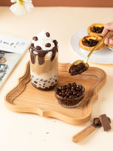 Chocolate Crispy Boba Milk Tea Small Ingredients Cacao Crystal Balls Agar Agar Crispy Bobo Balls Ice Powder Special Raw Materials