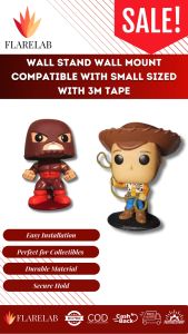Funko Pop Wall Stand 3D printed Funko Pop wall stand Funko Pop wall mount display