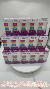 PAKET MURAH LAMPU LED BOHLAM 10PCS T6 FULL CAHAYA TYPE 7 W / 10W / 15W / 20W / 30W / 40W / 60W LED BULB / LAMPU