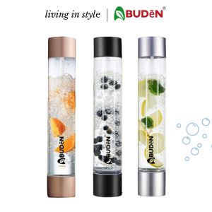 ABUDEN Soda Maker Water Bottle 1000ml FIzzy Water Tank Food Grade BPA Air Tight Water Bottle Soda Machine Accessories