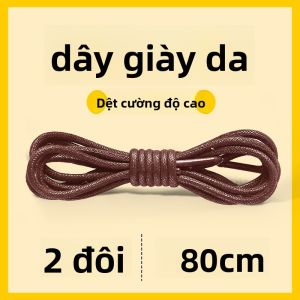 ZHIHAOEN | Dây Giày Da Nâu Đen Chống Trượt