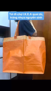 Túi Đi Chợ Bảo Vệ Môi Trường Không Khóa Tráng Nhựa Nguyên Sinh Hàng Nhà Máy Tái Sử Dụng Nhiều Lần