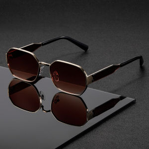 1 piece of oval metal frame retro Y2k fashion sunglasses suitable for outdoor activities daily life and travel as clothing ac